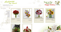 Desktop Screenshot of andersontheflorist.com